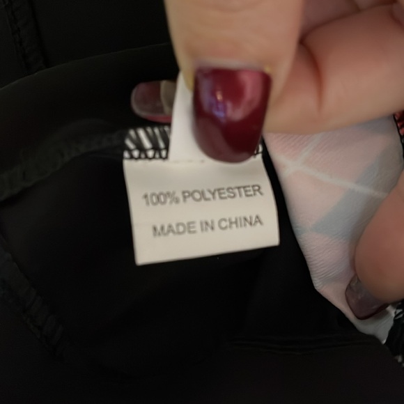 New Fashion Gothic Argyle Safety Pin Mini Skirt, Size L, Black/Red/White, NWT - Picture 9 of 10